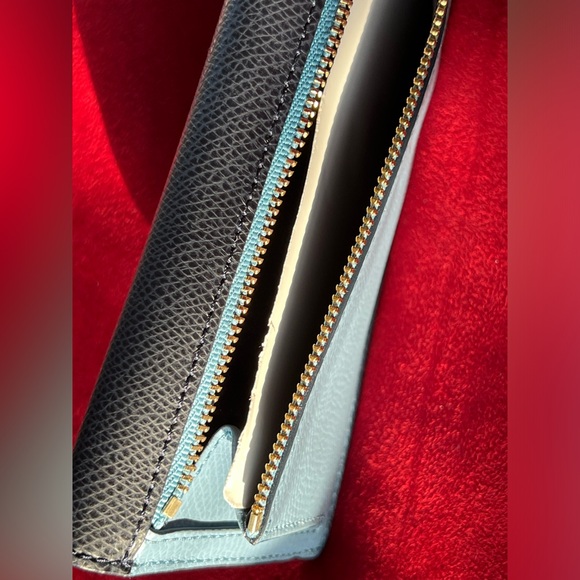 Coach Wallet - Cross Grain Leather in Blue - Picture 10 of 16